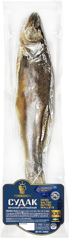 Premium Dried Salted Gutted Walleye XXL 25cm+ (Sudak) V/P
