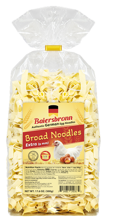 Egg Noodles Broad Extra 9mm